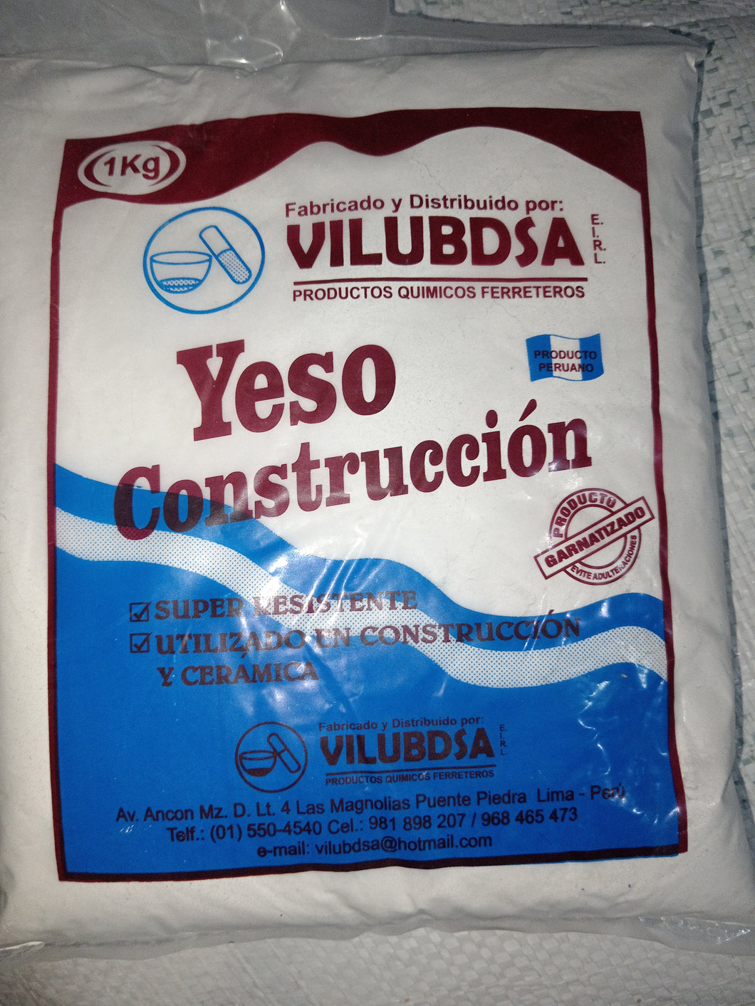 Yeso de CONSTRUCCIÓN VILUBDSA