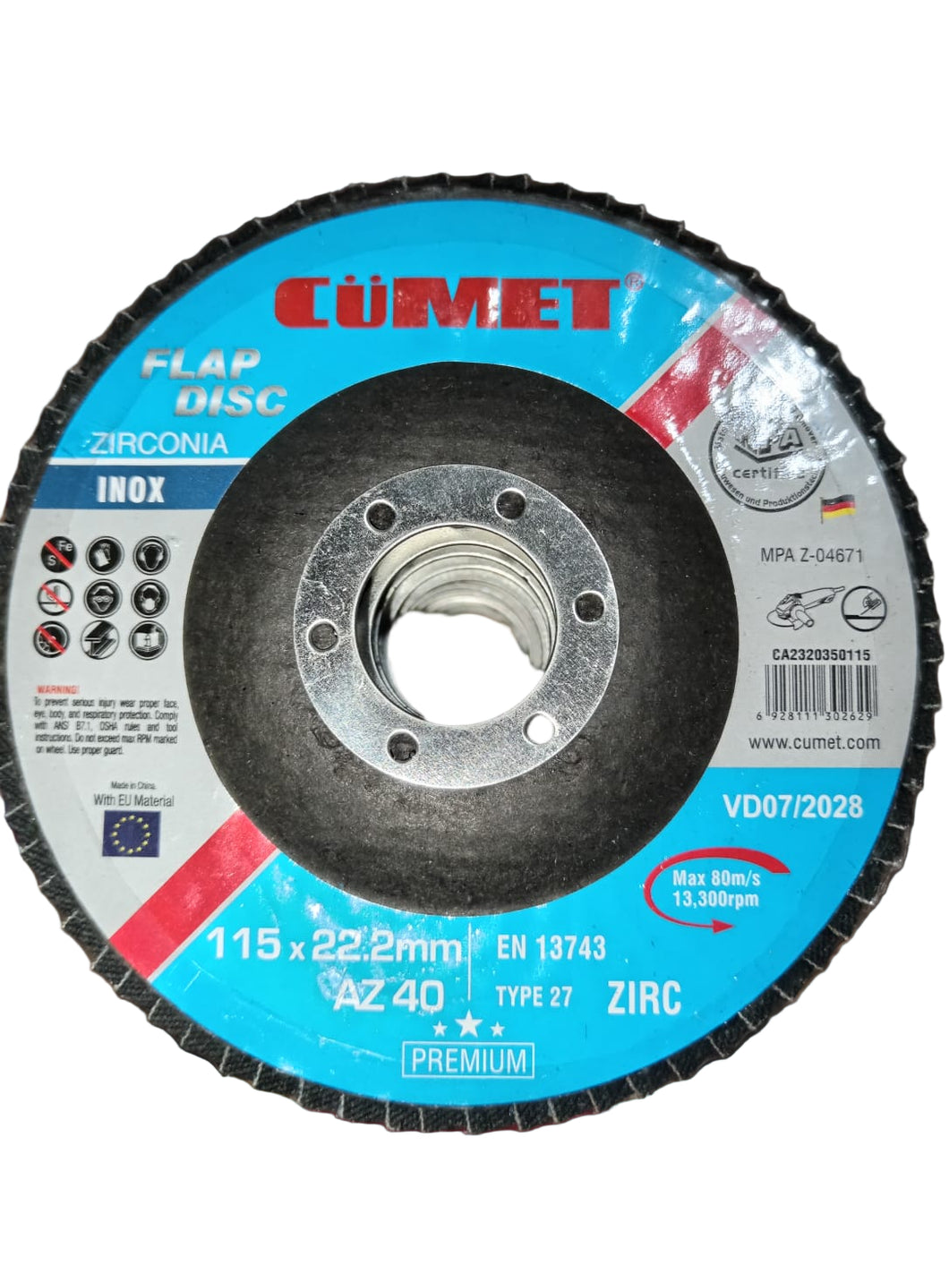 DISCO FLAP CUMET 4 1/2 PULG