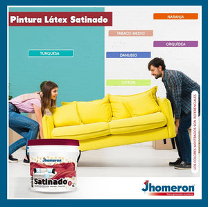 Latex Acrilico SATINADO Jhomeron MATIZADO O GRANEL